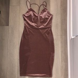 Mauve Velvet Dress